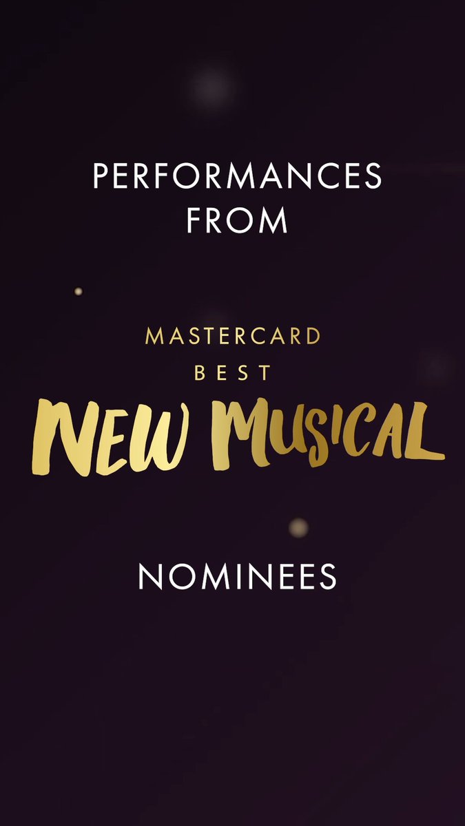 Taking centre stage to perform at this year's ceremony, your MastercardUK Best New Musical and Piper-Heidsieck Champagne Best Musical Revival nominees... ⏳ The Curious Case Of Benjamin Button ❤️‍🔥 MJ the Musical UK ☄️ Donmar Warehouse 🐝 Why Am I So Single? 🎻 Open Air Theatre 🥣 Oliver! The Musical 🛼 @starlightlondon