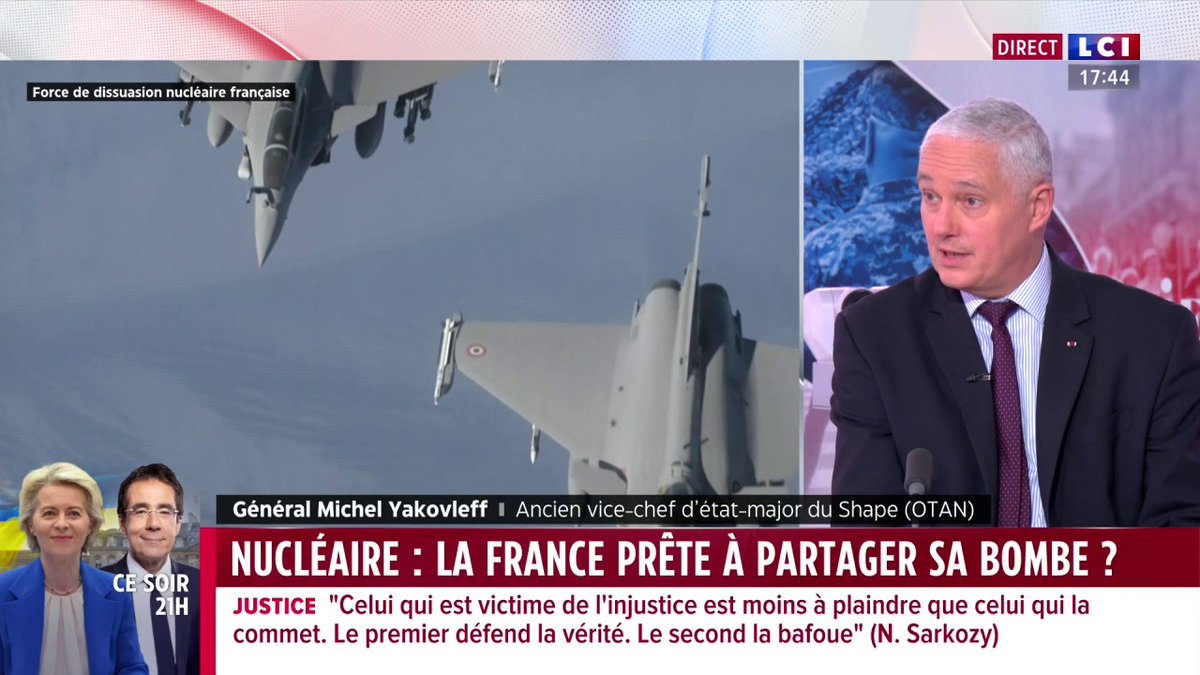 🗣️ "Le problème de tous nos alliés et amis Européens, c'est que, comme ils s'en sont toujours remis aux Américains, ils ne comprennent rien au dialogue nucléaire" explique le général Michel Yakovleff ▶️ Marie-Aline MELIYI