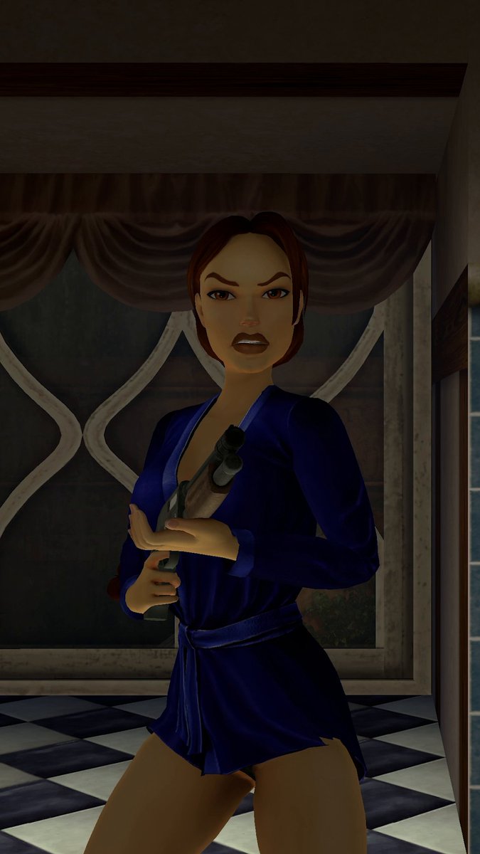 Lara Croft's Morning Routine: 1. Shower 🚿 2. Shoot You for Peeking 💥 #MorningRoutine #TombRaider