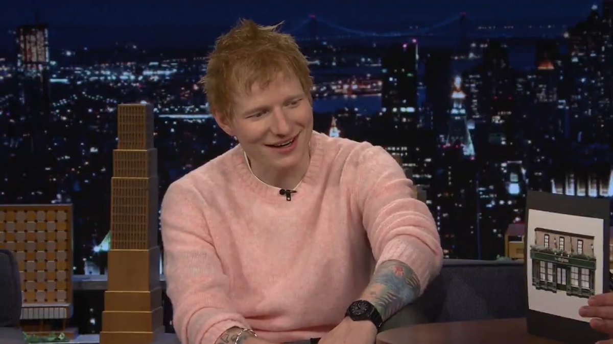 .Ed Sheeran HQ is building a two-day pub in Ipswich, MA! #FallonTonight