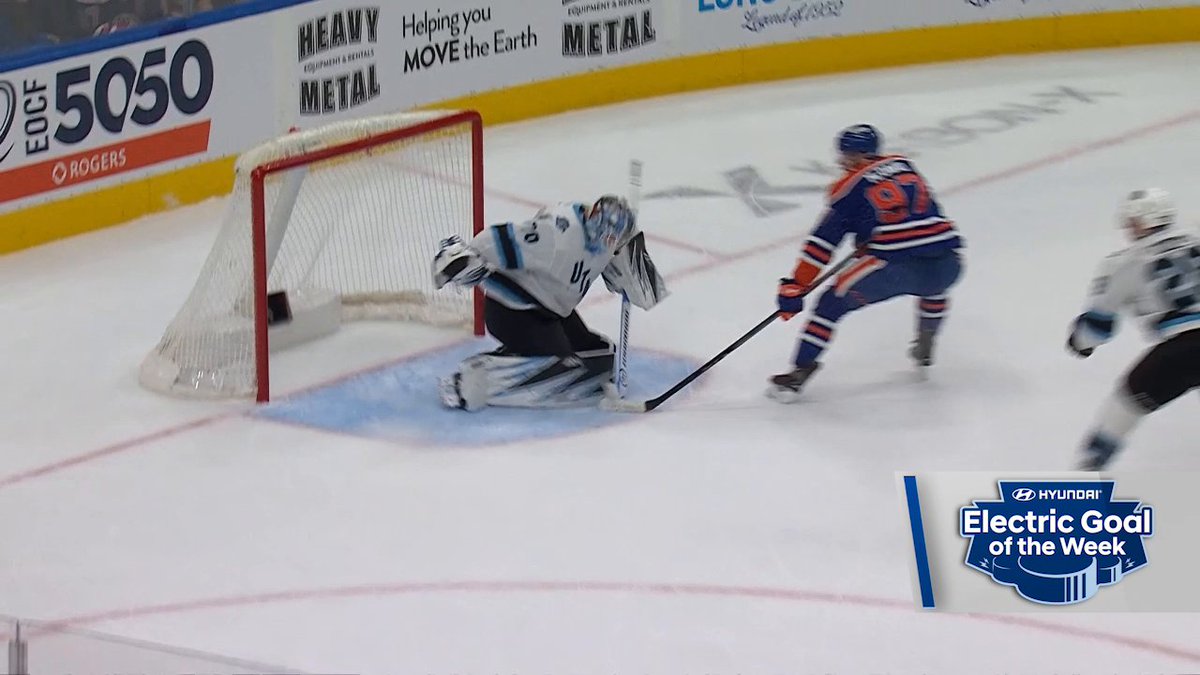 Connor McDavid is electrifying. 🔋 Electric Goal of the Week presented by Hyundai Canada