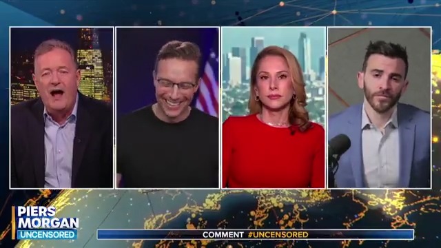 "Piers, you're like my schizophrenic aunt at Thanksgiving dinner after a box of wine!" Piers Morgan's latest debate on MAGA 2.0 is now live! 👇 📺 Piers Morgan | Benny Johnson | Brian Tyler Cohen