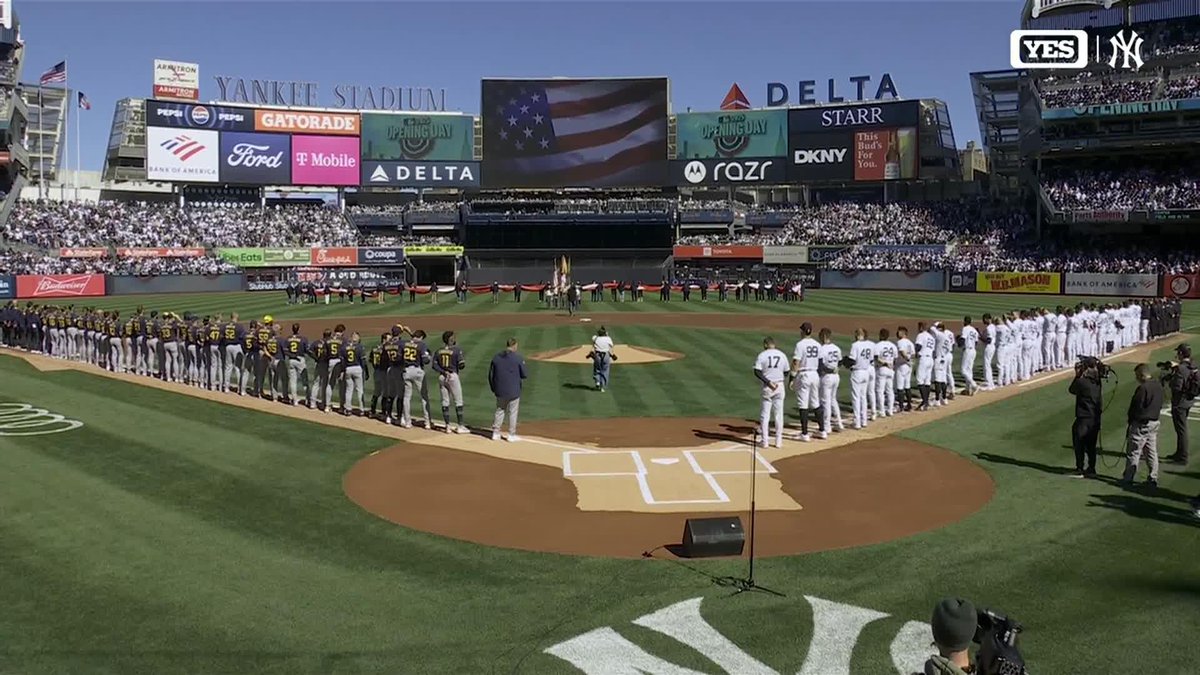 The pregame ceremonies conclude.