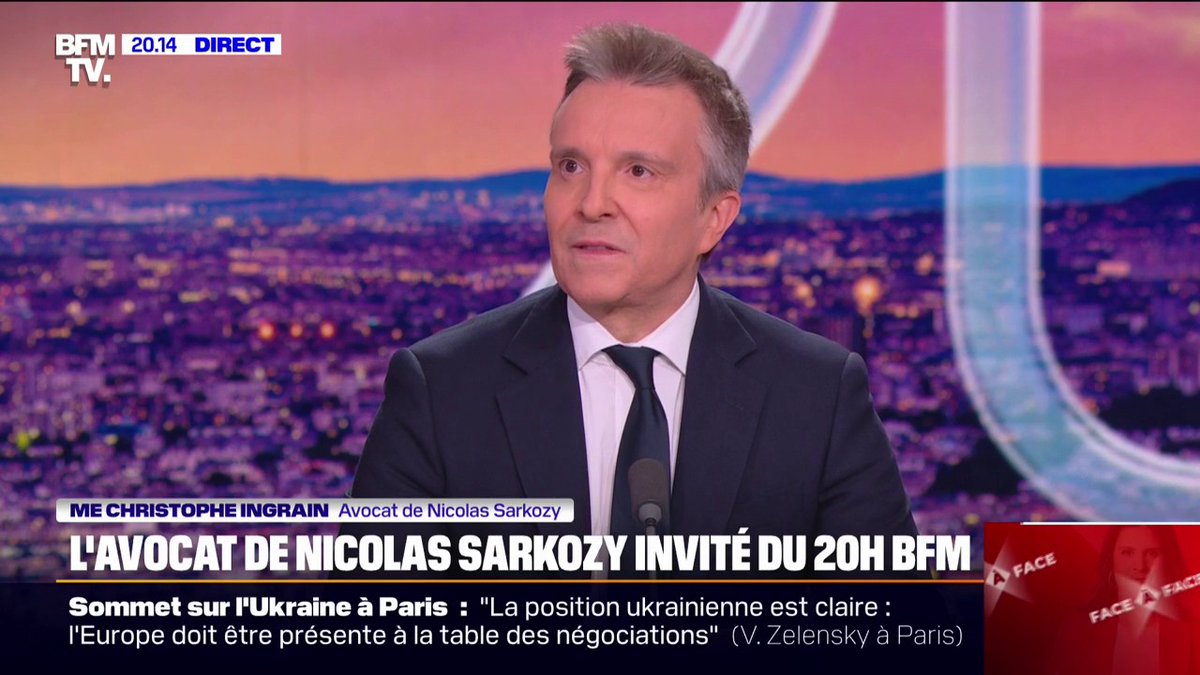 💬 "L'objectif du procureur, c'est de salir Nicolas Sarkozy" Me Christophe Ingrain, avocat de Nicolas Sarkozy, s'exprime après les réquisitions