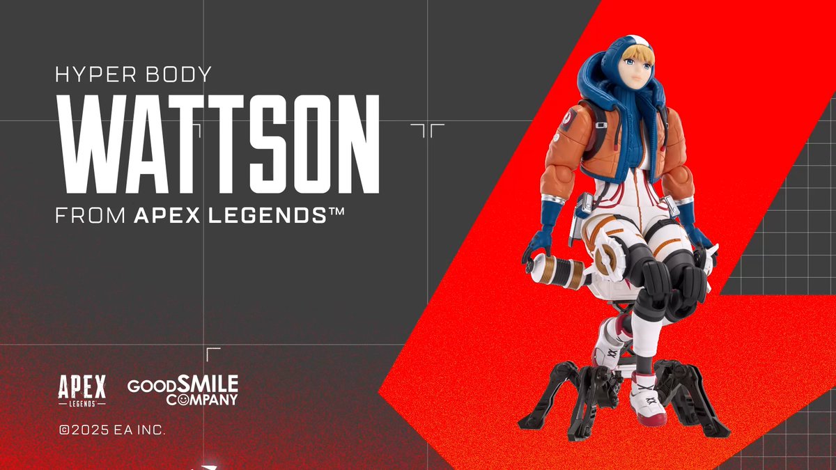 They call her the eye of the storm 🌩️ Wattson has deployed into the Hyper Body line! With electrifying accessories that pack a punch, don't blow a fuse when you preorder her now at GoodSmile_US ⚡: