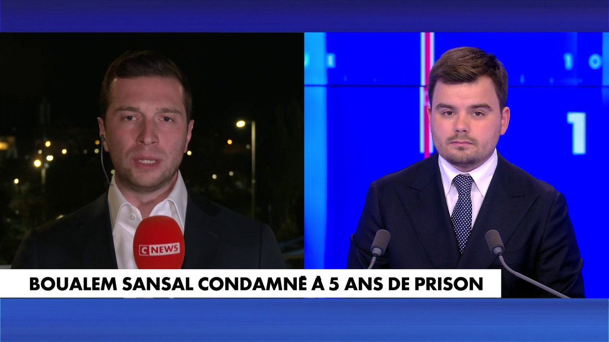 Jordan Bardella : «Le président de la République est en dessous de tout. A chaque fois qu'il s'exprime en pensant reprendre un peu de leadership sur un pays dont il a perdu la capacité d'action, ça ridiculise et décrédibilise la diplomatie française et l'image de la France.»