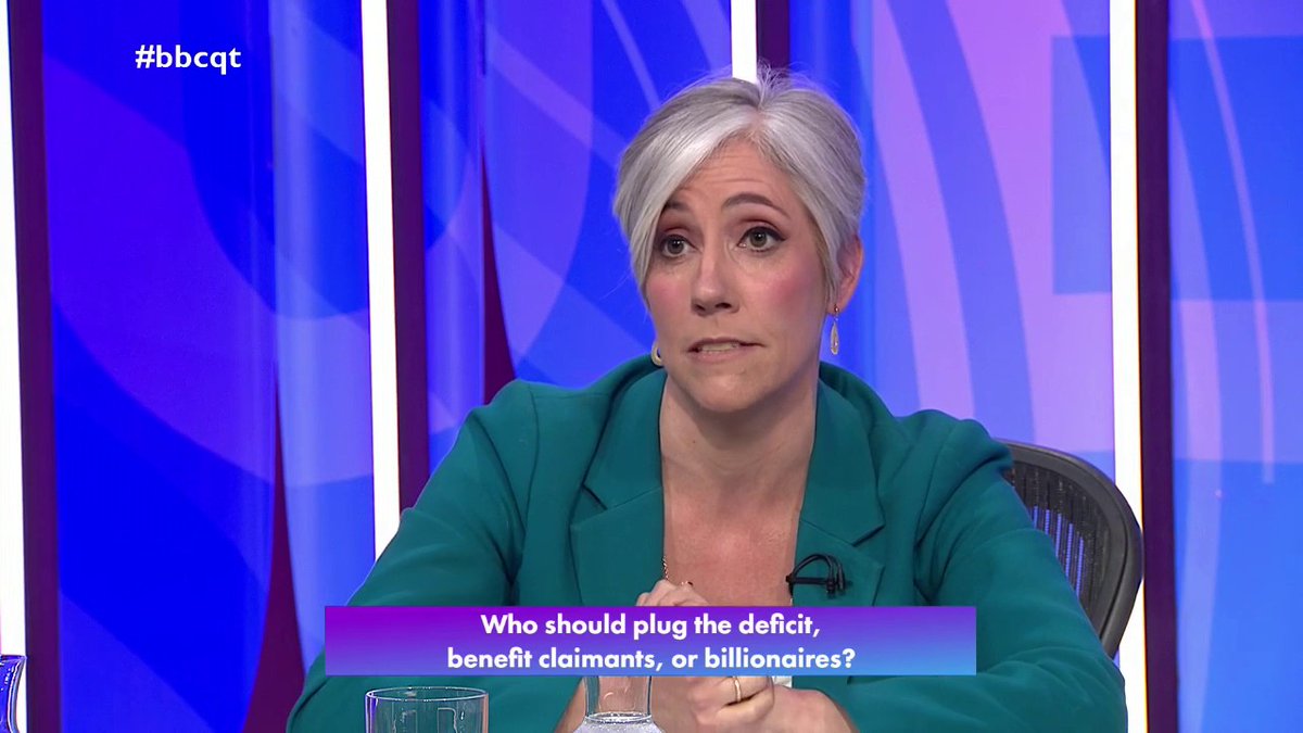 “Go after the companies that are making billions and billions… in profits, that can afford to pay a little bit more, to help get our public services back on their feet” Liberal Democrat Daisy Cooper says the UK government should be “raising revenue in a fairer way” #bbcqt