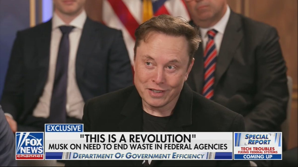 Musk: You know who complains the loudest and with the most righteous indignation? The fraudsters Baier: Most people are concerned about the 94 year old that doesn't get her check, though