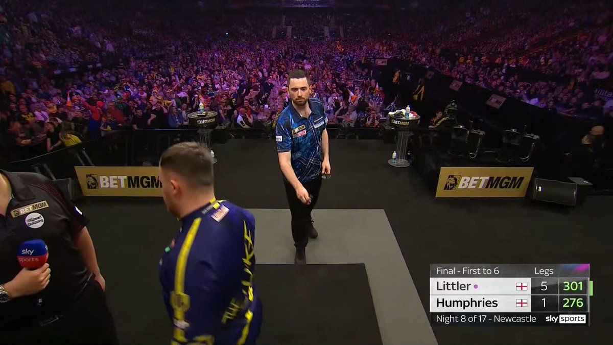 6-0 v Bunting in 10 minutes 6-3 v Cross in 15 minutes 6-1 v Humphries in 11 minutes Probably the easiest £10k Luke Littler will win this season and didn't even play his best.