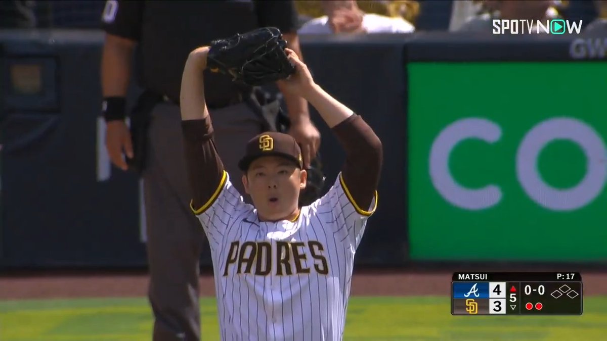 📰MLB🌎 パドレス、逆転勝利で4年ぶりの開幕戦白星 松井裕樹は打者5人パーフェクトの好救援 👉 ✅ 1回2/3、23球を投げて無安打、2奪三振、無失点という投球でした👏 #OpeningDay #ForTheFaithful 🎥 SPOTV NOW JAPAN