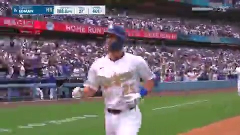 The first Dodger homer of the season in Tokyo and Los Angeles belongs to Tommy Edman!