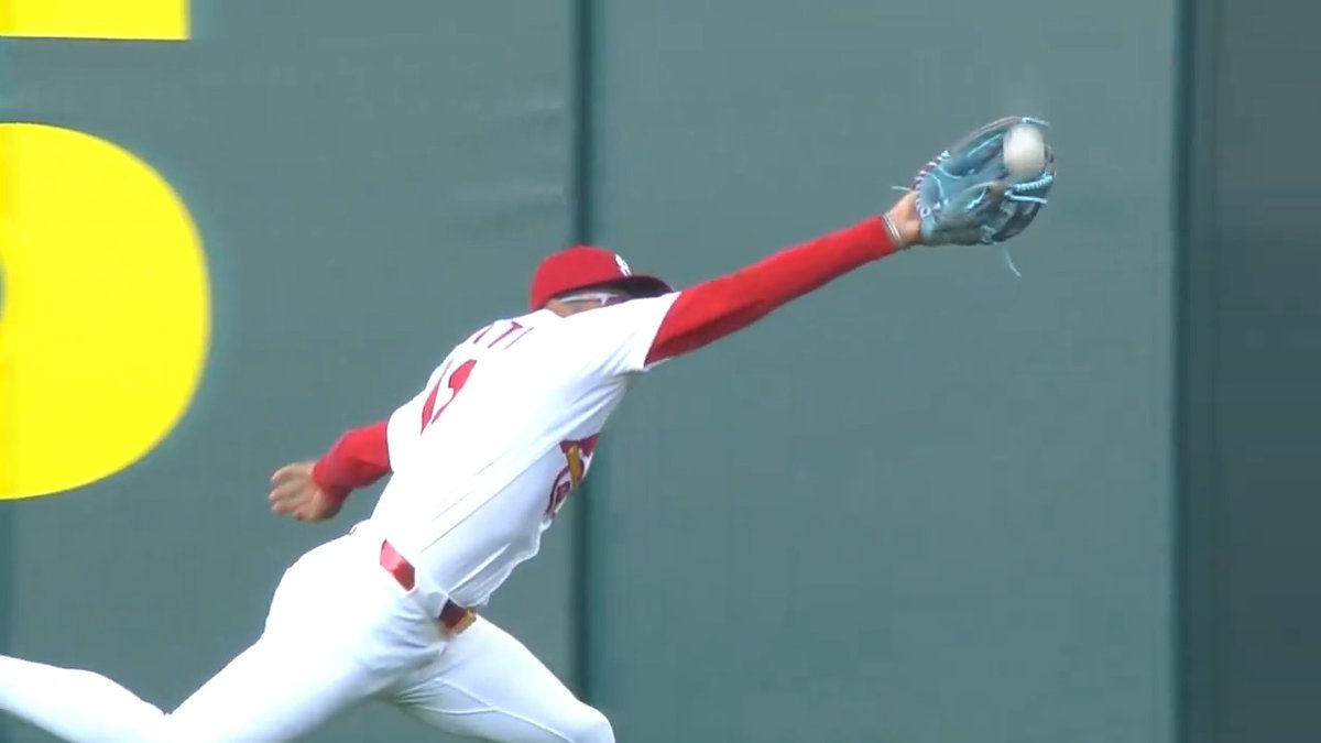 Victor Scott II covered a LOT of ground to make this catch! #OpeningDay