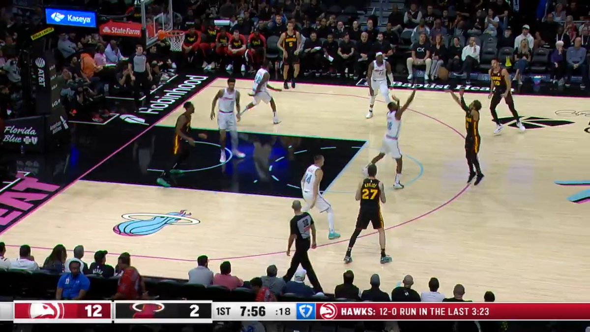 Trae splashing around like he's at the pool 💦💦