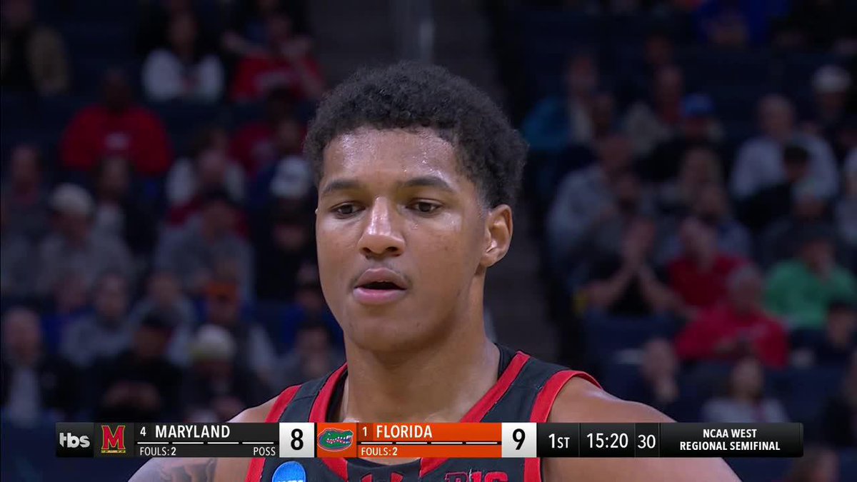 Julian Reese, Angel Reese's younger brother, with the TOUGH and-1 for Maryland 😤💪