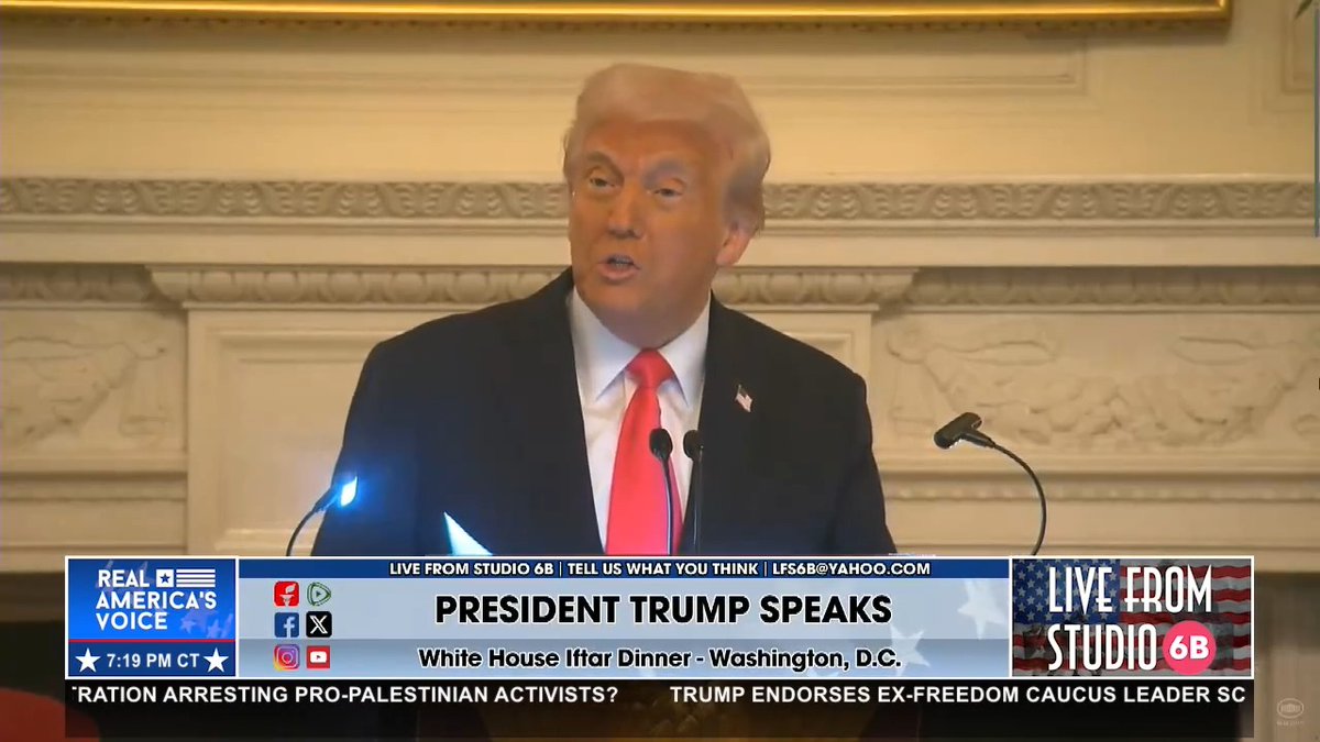 President Donald J. Trump honors the Islamic holy month of Ramadan at the White House Iftar Dinner.