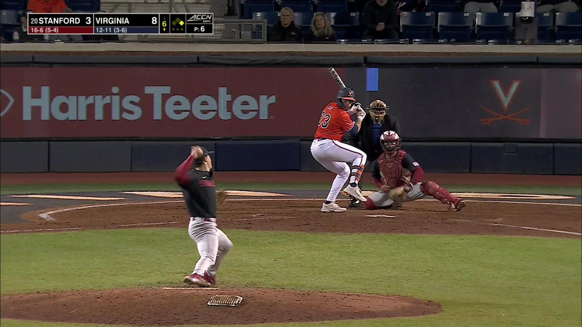 .Chris Arroyo got all of that one ☄️ 📺: ACC Network | #GoHoos