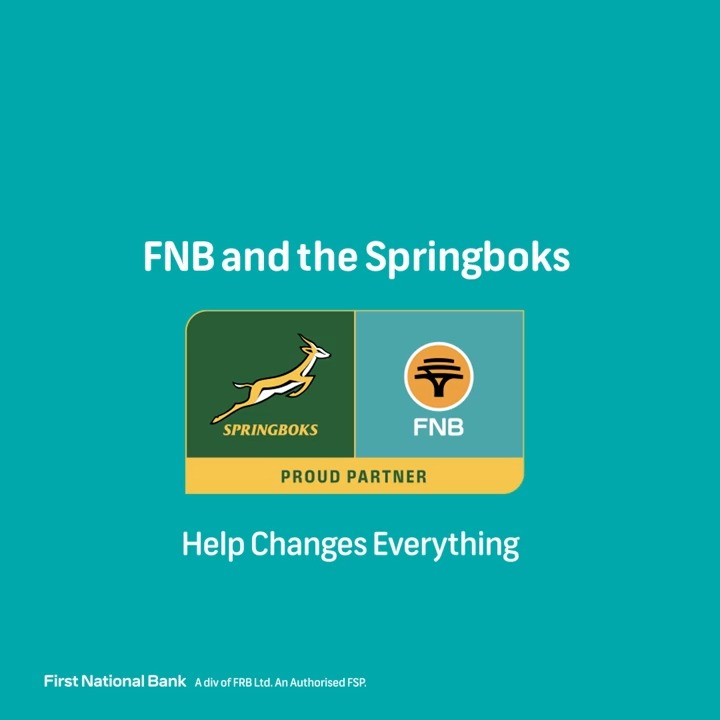 From school rugby to the world stage, FNB is honoured to be the principal partner of the Springboks. A new era of help, hope and togetherness begins. Proudly leading South African rugby forward. 🇿🇦 #FNBxSpringboks #GrassrootsToGreatness #HelpChangesEverything