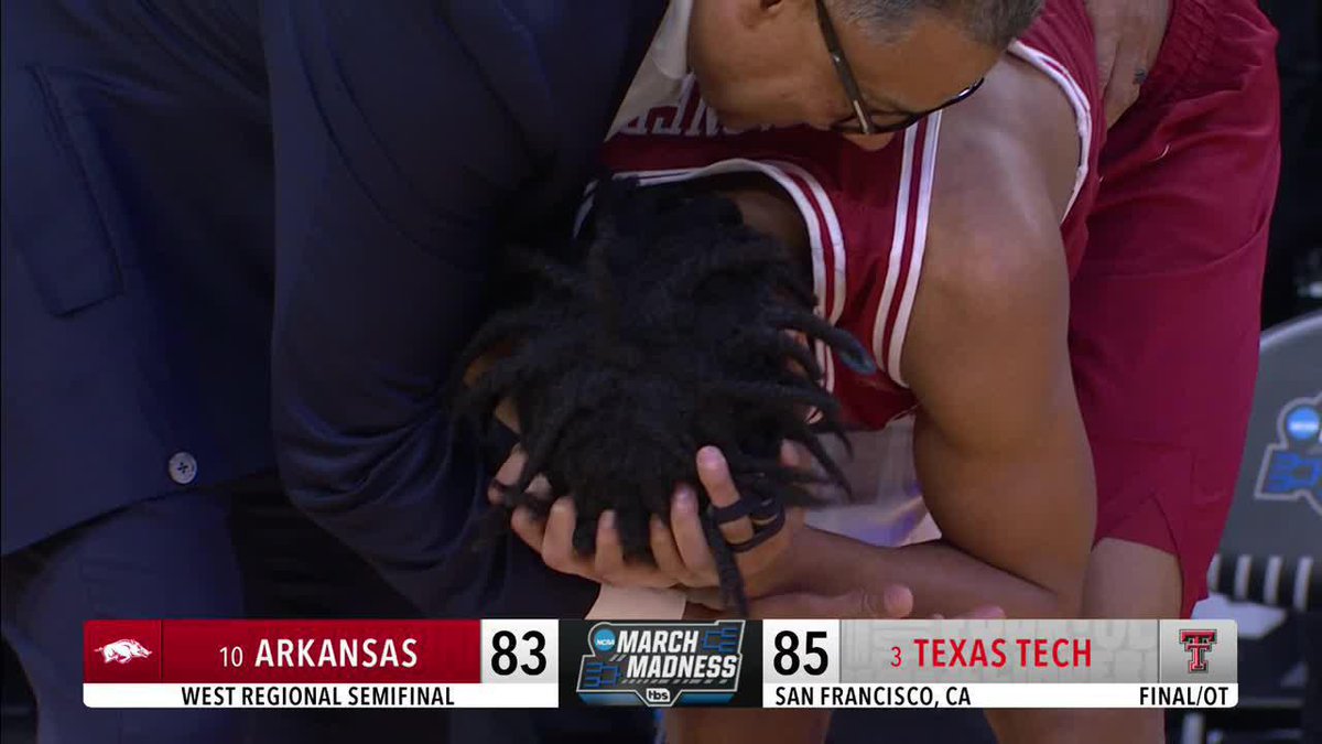 TEXAS TECH BEATS ARKANSAS IN OVERTIME 😱🚨 SECOND LARGEST COMEBACK IN SWEET 16 HISTORY 🔥