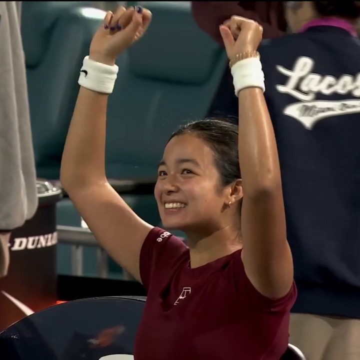 Alex Eala feels the love despite the loss 💙❤️ #MiamiOpen