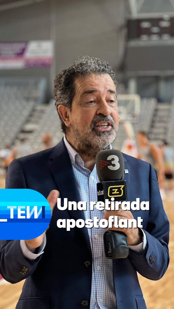 Jordi Robirosa, la veu del bàsquet de 3Cat, es jubila després d'una carrera apostoflant 😮! Amb quina paraula definiries tu els seus 40 anys de narracions? #TotEsMou3Cat
