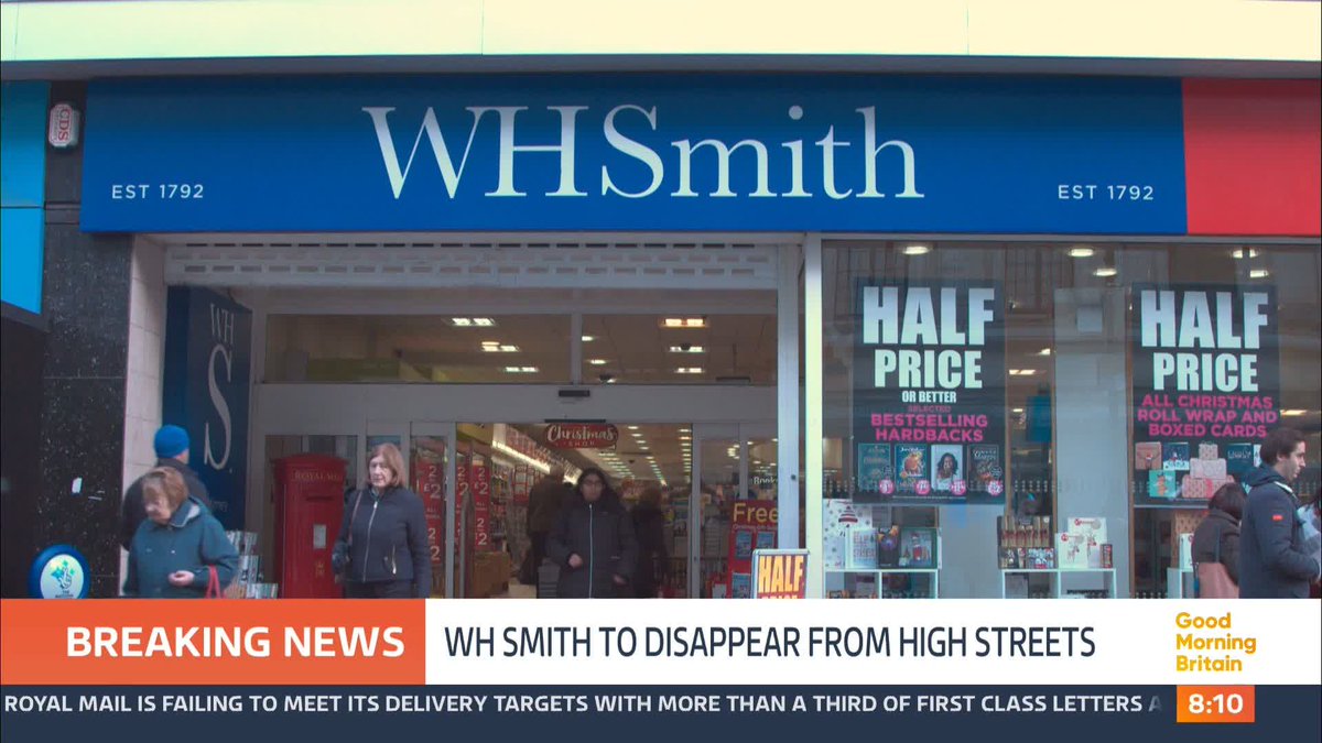 Breaking news: The WHSmith name is to disappear from the British high street after more than 200 years.