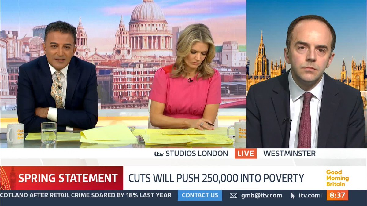 After a Spring Statement that will push a quarter of a million people into poverty, the Chancellor is now 'likely' to increase taxes in the Autumn. Adil Ray OBE questions Treasury Minister James Murray.