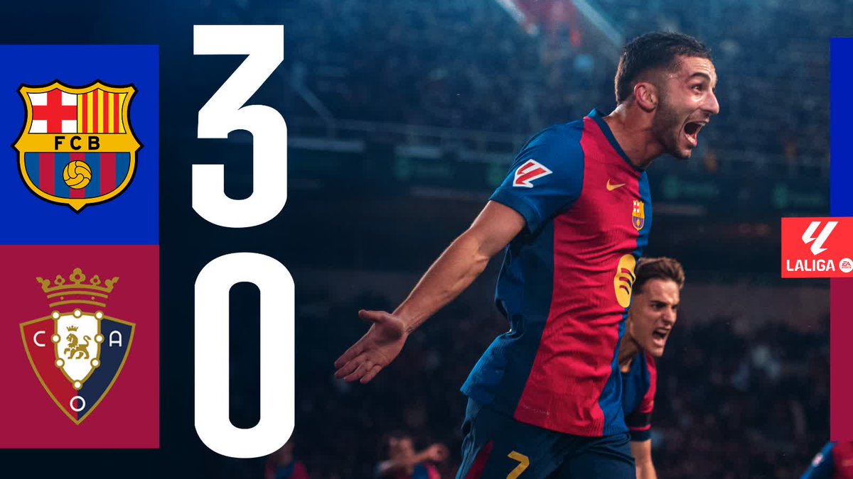 𝖡𝖠𝖱𝖢̧𝖠 𝟥-𝟢 𝖮𝖲𝖠𝖲𝖴𝖭𝖠 👀 #LaLigaHighlights