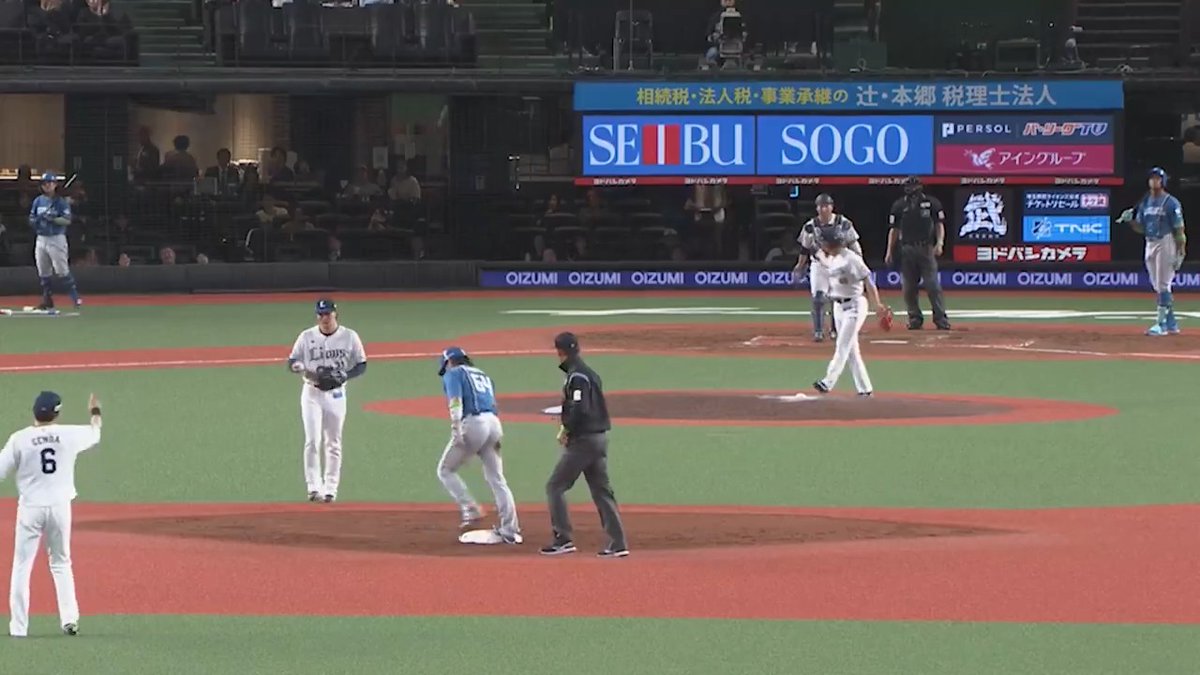 #古賀悠斗 選手が強肩を披露！ #元山飛優 選手の素早いタッチで #今井達也 投手を支えます！ #埼玉西武ライオンズ #seibulions #ALLONE #圧倒的至近距離