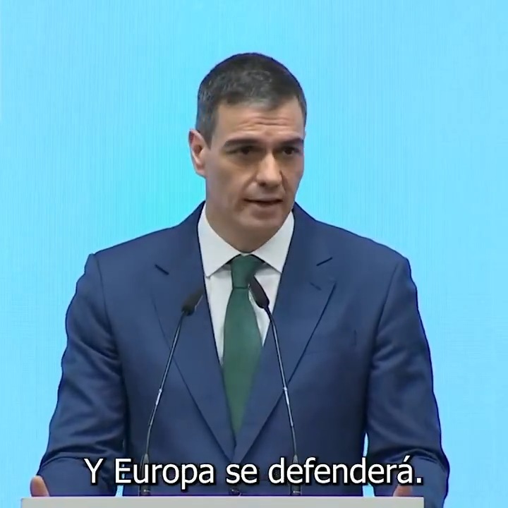 Hago una llamada a la Administración estadounidense a que recapacite y dialogue con la Comisión Europea. Vuelvo a ser claro: si se nos imponen estos aranceles, responderemos con decisión. Europa se defenderá. Con rapidez, con proporcionalidad y con unidad.