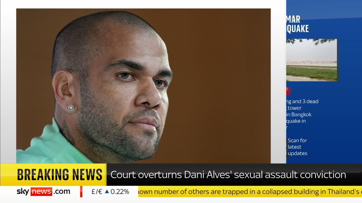 Spanish court overturns Brazilian soccer player Dani Alves' sexual assault conviction