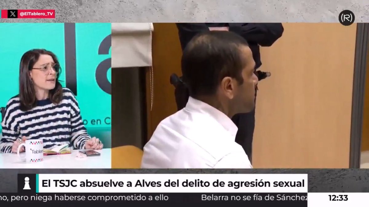 "A ellos se les cree siempre. A Arcuri, a Errejón, a Alves. Se les cree aunque cambien de versión 300 veces" Paola Aragón Pérez sobre la absolución de Dani Alves 👇🏾 📺 EL TABLERO |