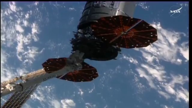 .@NorthropGrumman's Cygnus cargo craft was released from the Canadarm2 robotic arm and departed the station at 6:57am ET today completing a seven-and-a-half-month mission. More...