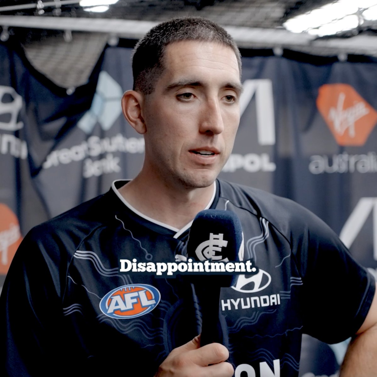 “Frustration. Disappointment.” A pretty direct Jacob Weitering post-match.