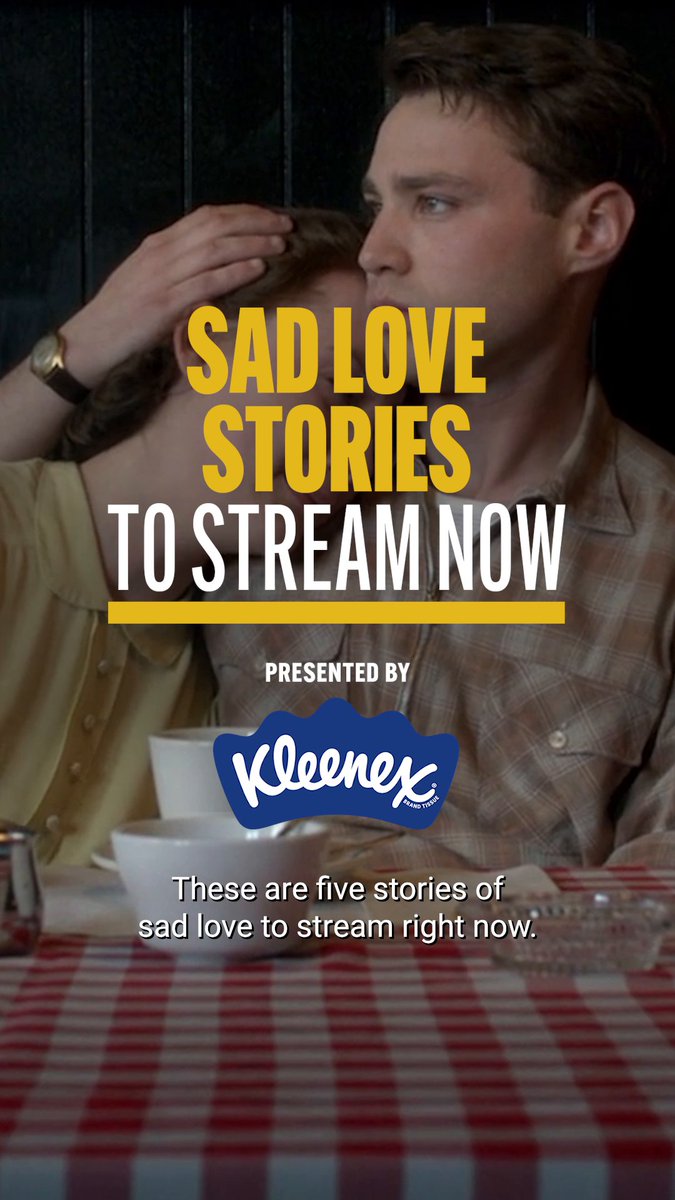 Sometimes you just really need a good cry 😭📺 In partnership with @kleenex, we collected 5 Sad Love Stories that you should stream right now.