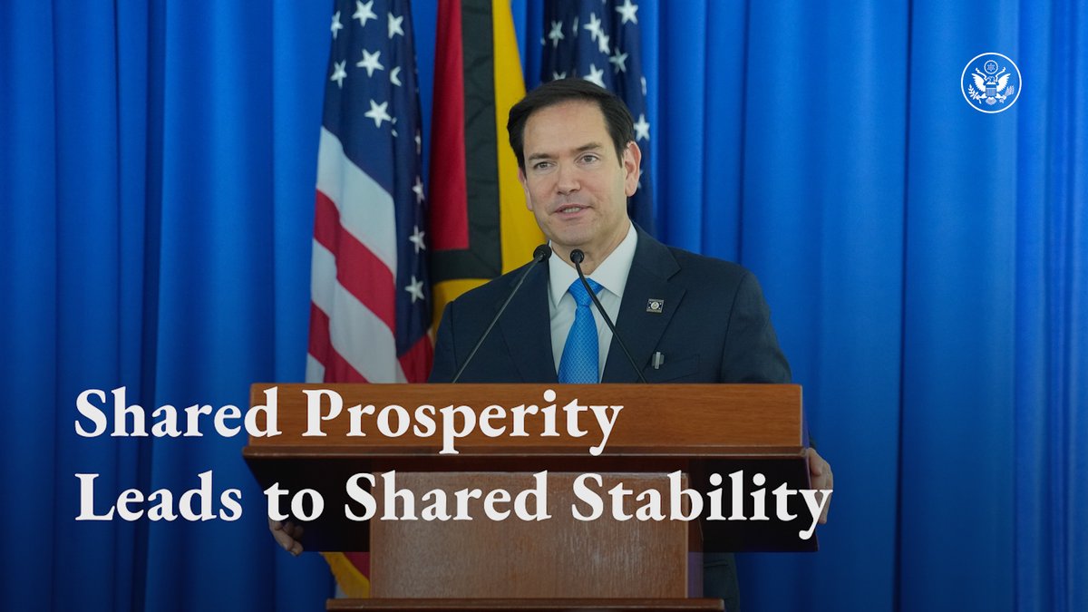 Why does the United States care about the prosperity of Guyana and our regional partners? We care because it creates a level of stability in the region.