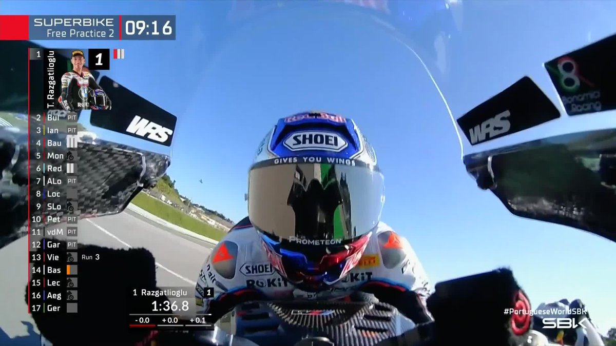 Jump on board with the fastest so far in FP2 Toprak Razgatlıoğlu enjoy 👀🎢 #PortugueseWorldSBK 🇵🇹