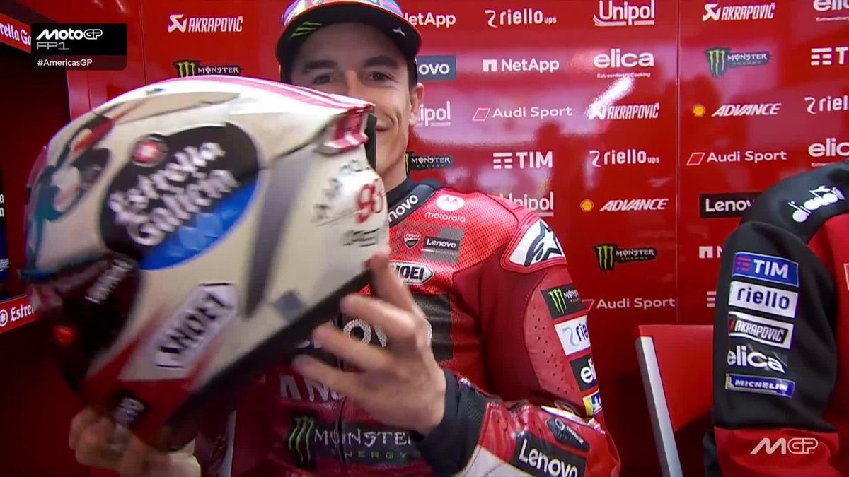 A special helmet with a Texan & vintage feel for Marc Márquez 🤠 #AmericasGP 🇺🇸