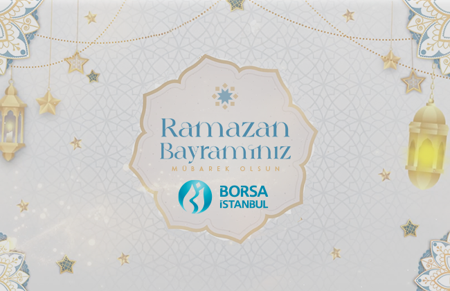 Sevdiklerinizle bir arada olmanın sevinç ve mutluluğunu yaşayacağınız güzel bir bayram dileriz. Milletimizin ve tüm İslam aleminin Ramazan Bayramı mübarek olsun. #RamazanBayramı #MutluBayramlar #Borsaİstanbul #YatırımaDeğer