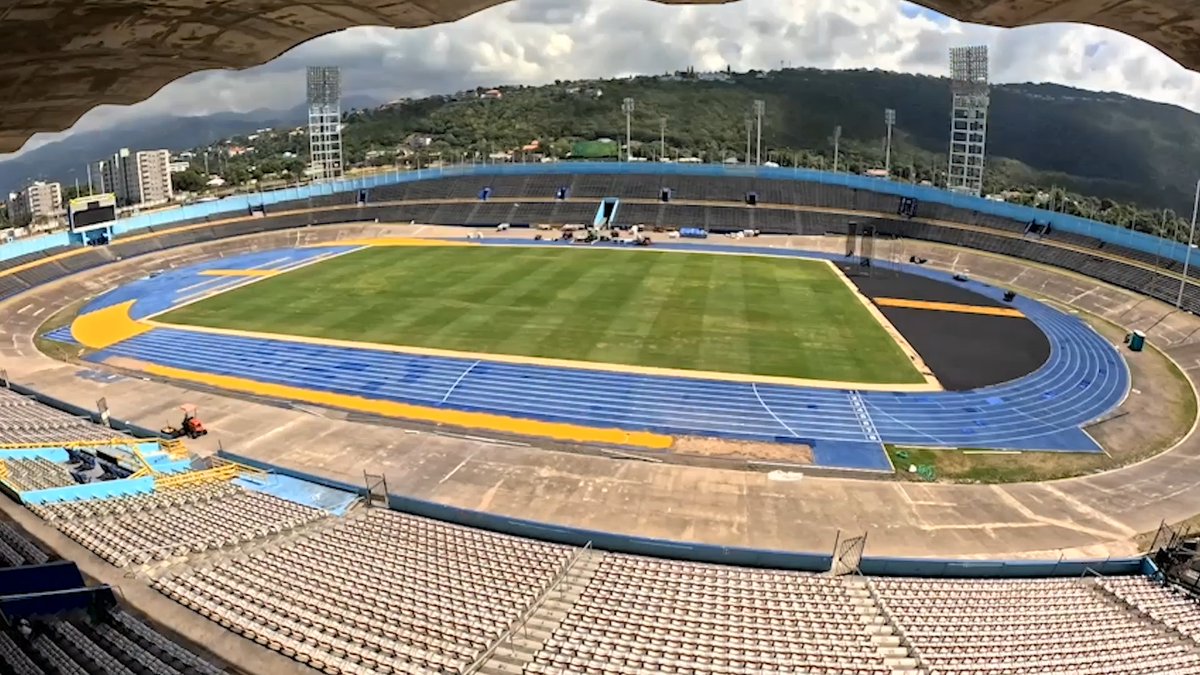 From blue to green, gold, and black! Thank you to all who were involved to make this happen💪 We can't to see it in action for Grand Slam Track Kingston next week!