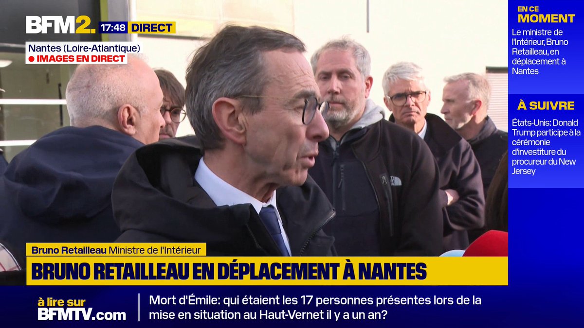 💬 "On a démantelé un point de drogue, le point de deal le plus important de la ville" Le ministre de l'Intérieur, Bruno Retailleau, s'est rendu à Nantes dans le quartier des Dervallières touché par le narcotrafic