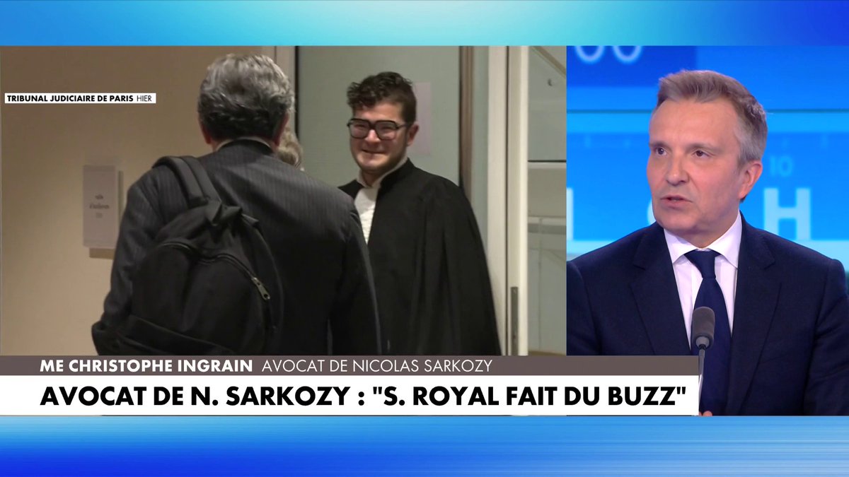 Me Christophe Ingrain, avocat de Nicolas Sarkozy, en direct sur CNEWS : «Il y a une détestation de Nicolas Sarkozy. Il y a une volonté de l'humilier», dans #PunchlineWE