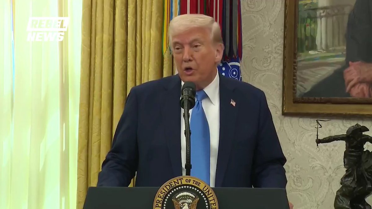 President Trump addresses the "very, very good talk" he had with PM Carney. "We're going to end up with a very good relationship with Canada," Trump adds, blaming previous leaders for failed American policies.