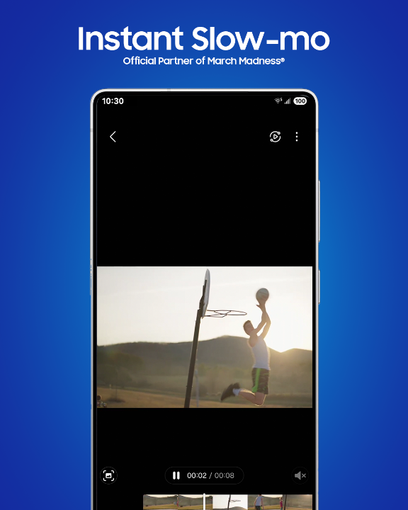 If you don’t use Instant Slow-mo to make it cinematic, can it even be called a clutch shot? 😉 🏀 #OfficialpartnerofMarchMadness #basketball #SlowMo #GalaxyS25 Ultra #GalaxyAI