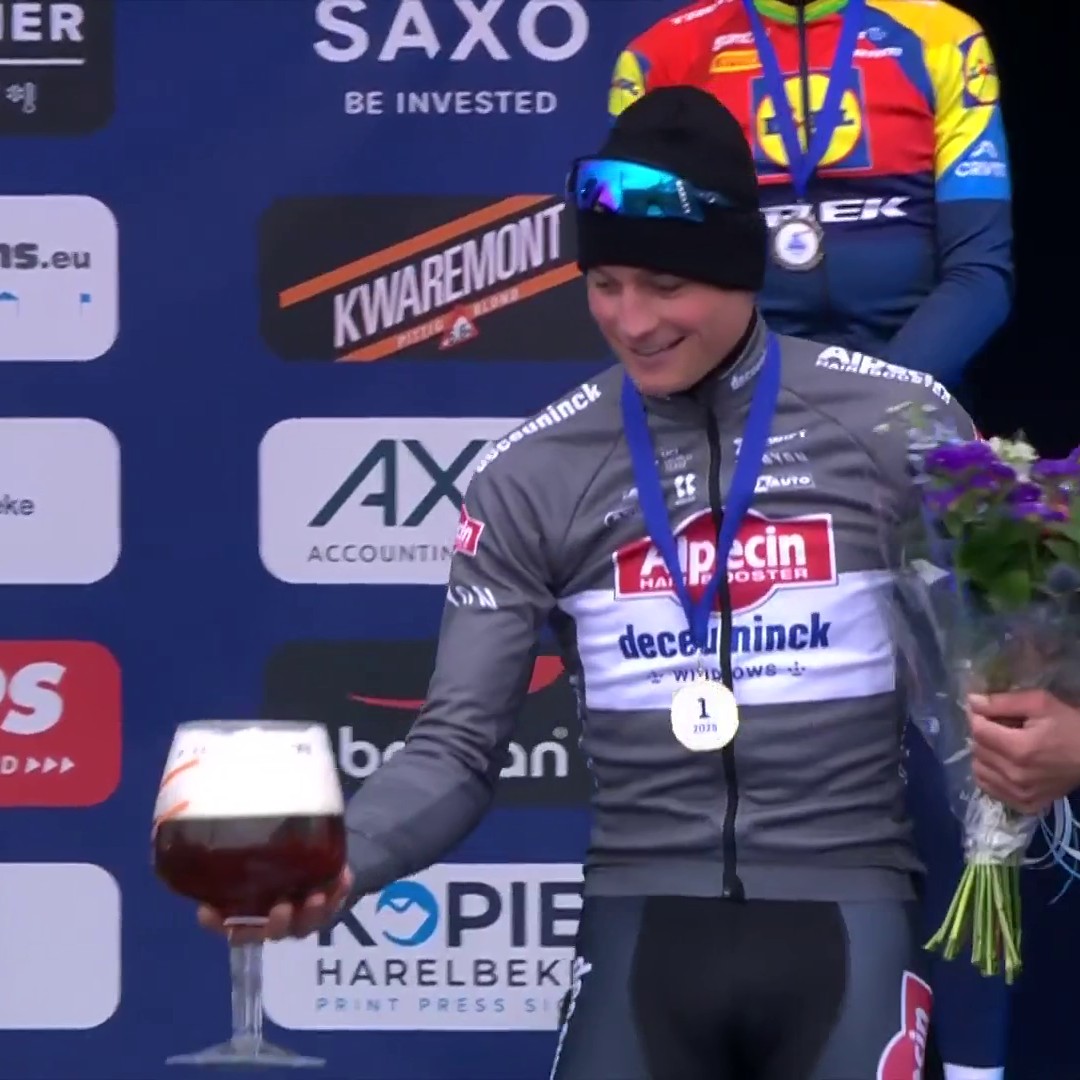 Never change, Mathieu van der Poel 🍻🤣