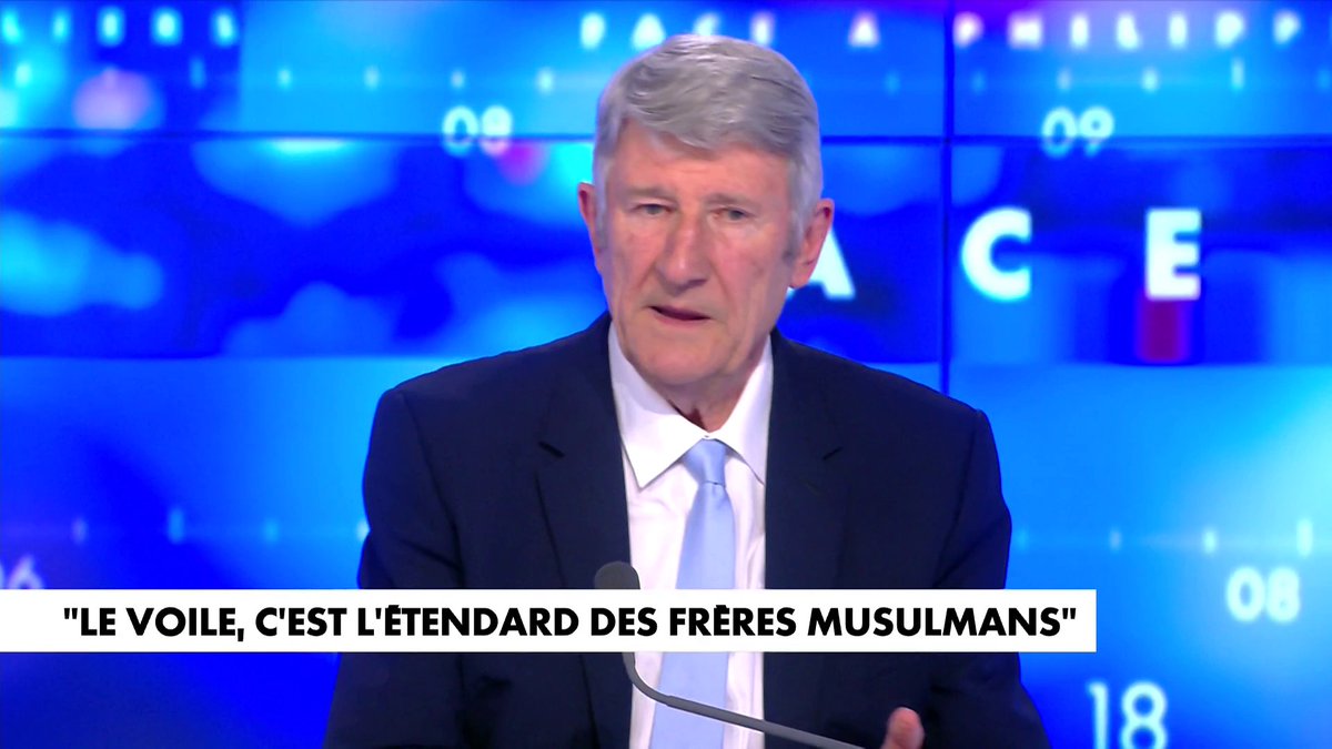 Philippe de Villiers, ancien ministre : «L'islamisation aujourd'hui, c'est la marée montante au mont Saint-Michel», dans #FaceaPhilippeDeVilliers