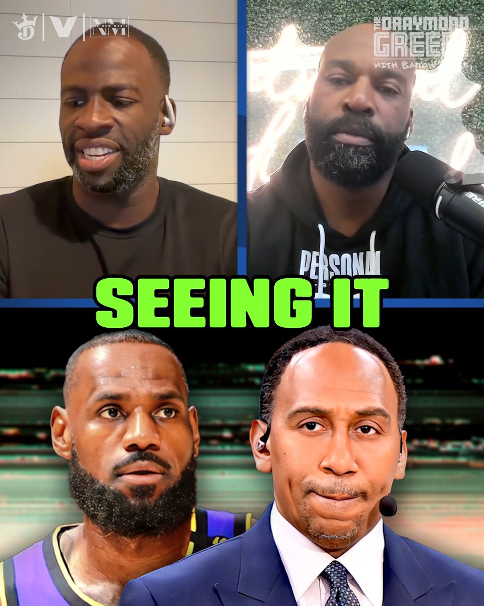 "I was a little baffled by [Stephen A. Smith] saying that he would've swung on [LeBron James]... Media used to talk basketball and that was that." - Draymond Green 👀 (via The Draymond Green Show)