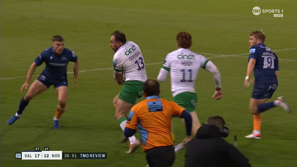 Here's a rarity... A first yellow card in 11 years for George Ford after a head on head collision 🟨 #GallagherPrem | #SALvNOR