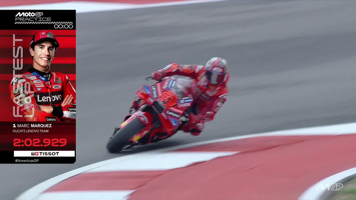 2:02.929 🔴 Marc Márquez wraps up another Practice on top! #AmericasGP 🇺🇸