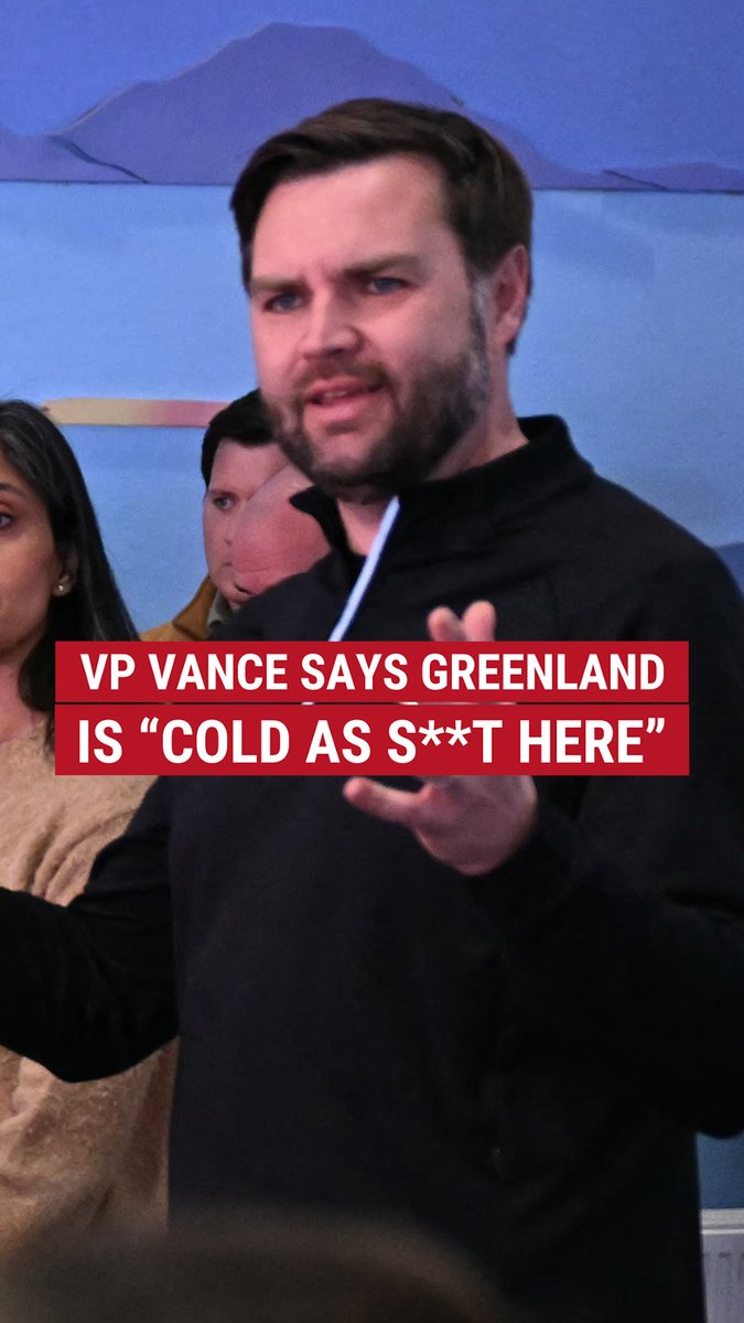 This was VP JD Vance's first reaction to being in Greenland: "It's cold as s**t here"