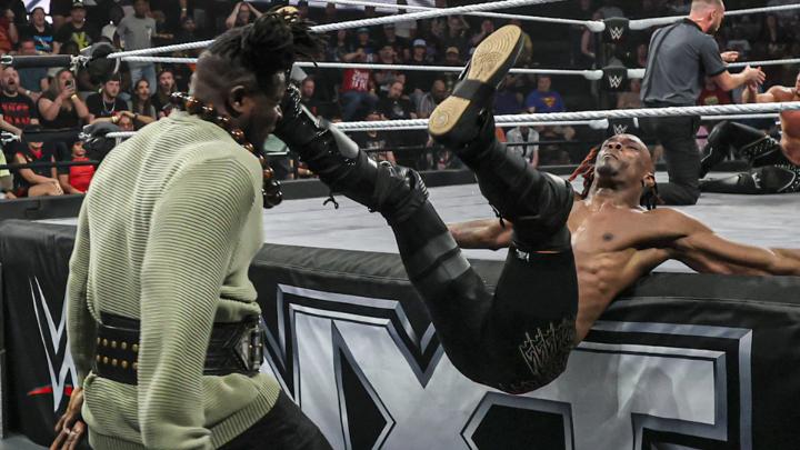 .King defends his Heritage Cup against Je’Von Evans who finds himself in the crosshairs of Oba Femi wwe. #WWENXT